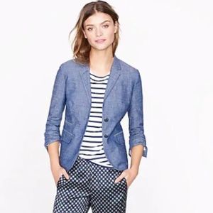 J. Crew Schoolboy Denim Blazer